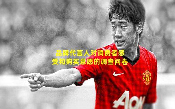 品牌代言人对消费者感受和购买意愿的调查问卷