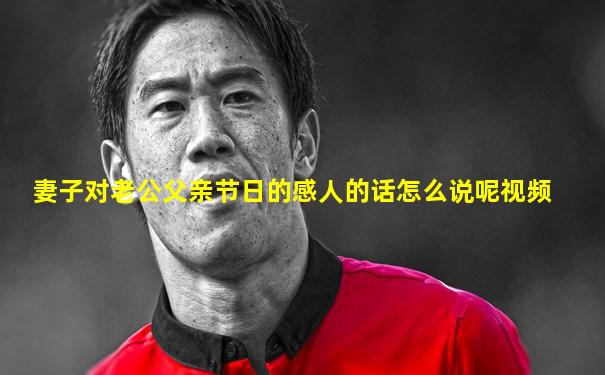妻子对老公父亲节日的感人的话怎么说呢视频