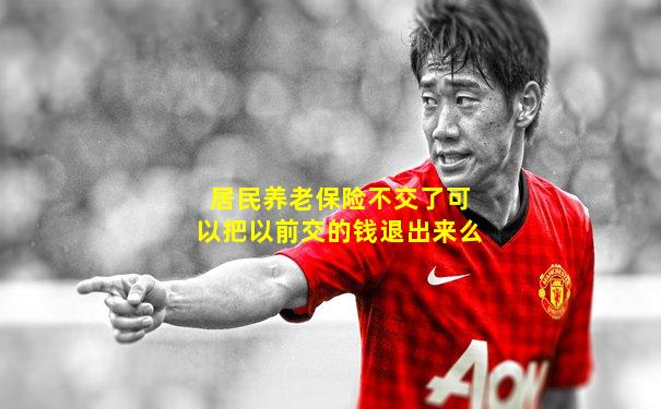 居民养老保险不交了可以把以前交的钱退出来么