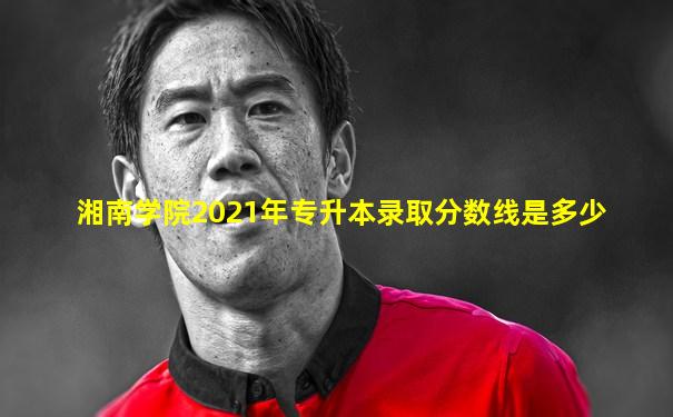 湘南学院2021年专升本录取分数线是多少